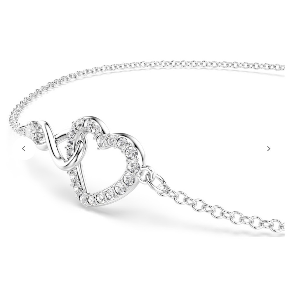 Swarovski Silver Crystal Infinity Heart ❤️ Bracelet NEW!  Gift box 🌹 one only